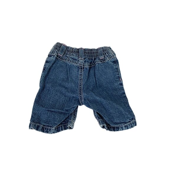 Vintage Sonoma Girls Infant Baby Size 0 3 Months Capri Jeans Pants Cropped Flora - Picture 3 of 3